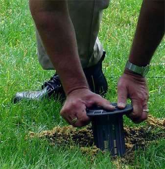 termite bait trap installation image