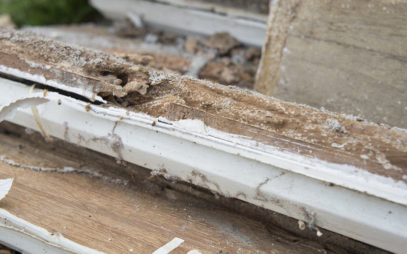 termite damage window frame image