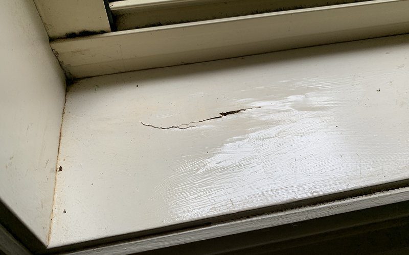 window frame termite damage image