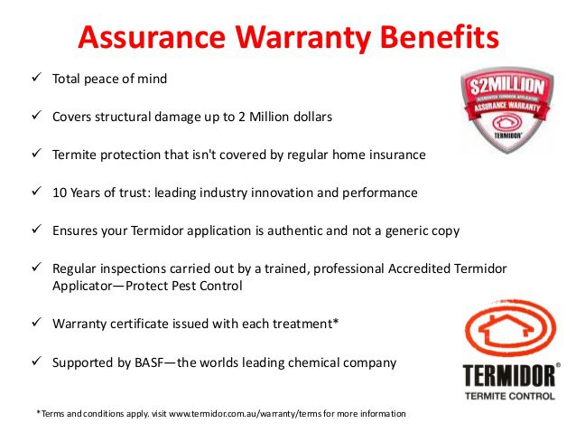 termidor warranty image
