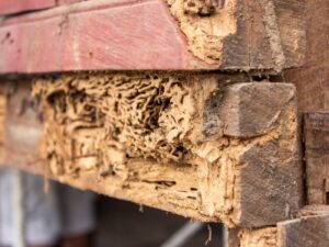 termite damage to a home